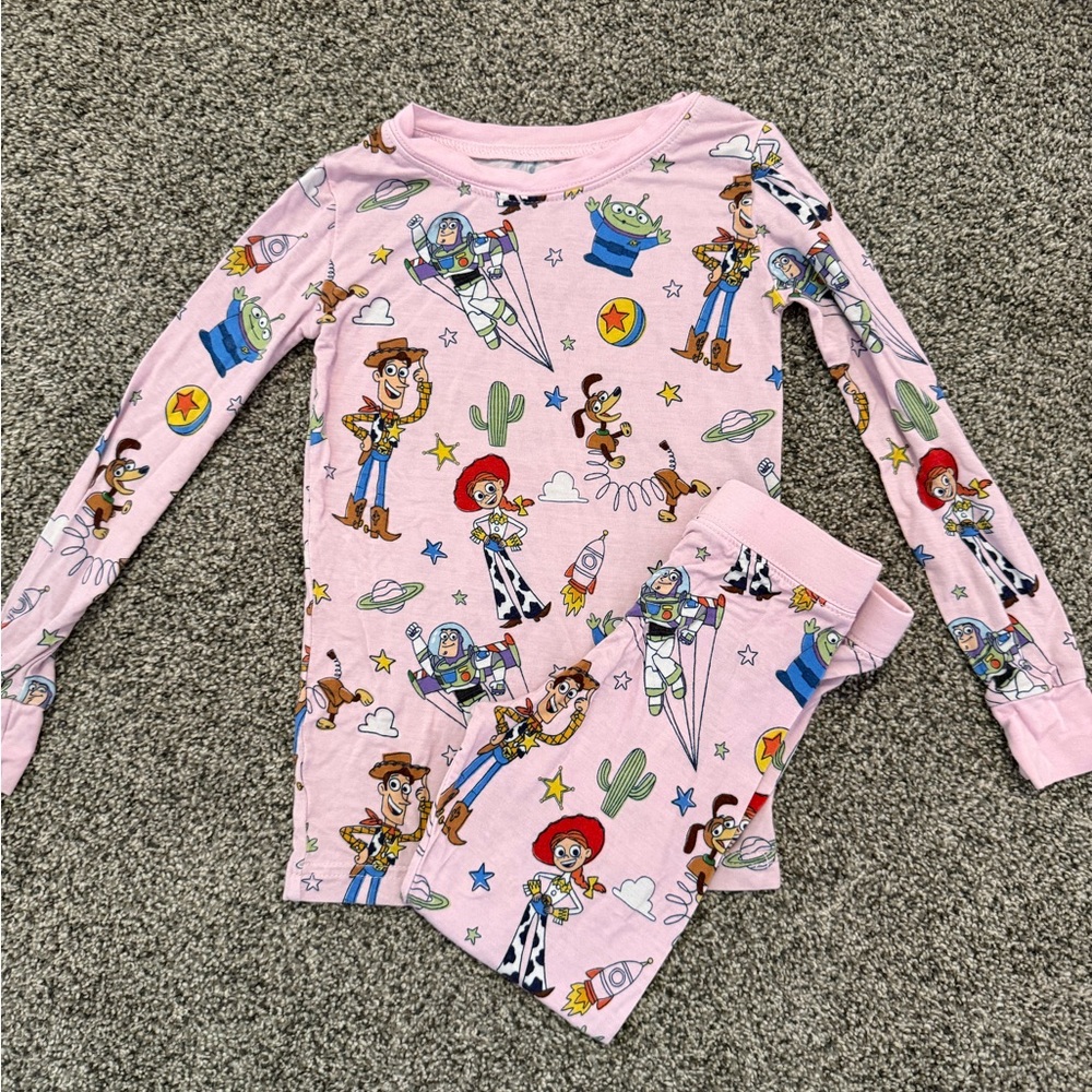 Little Sleepies Pink Toy Story Pajama Set